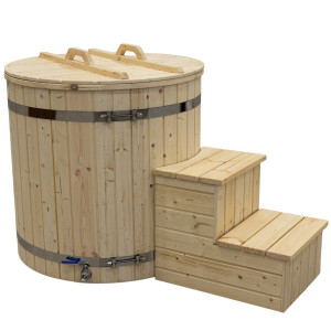 Sauna cooling tub with stainless steel insert COLD DIP