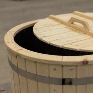 Sauna cooling tub with stainless steel insert COLD DIP 2