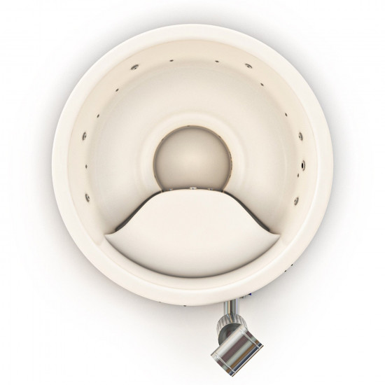 Wood heated tub with white insert TUB 200