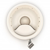 Wood heated tub with white insert TUB 200