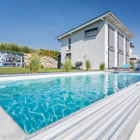 Anti-slip pool membrane 165cm wide white Alkorplan RELIEF  RENOLIT