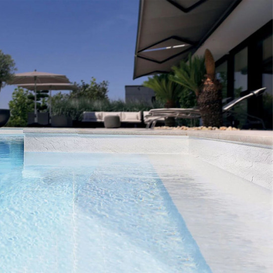 Anti-slip pool membrane 165cm wide white Alkorplan RELIEF  RENOLIT