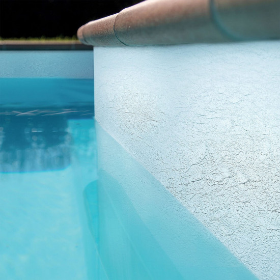 Anti-slip pool membrane 165cm wide light blue Alkorplan RELIEF  RENOLIT