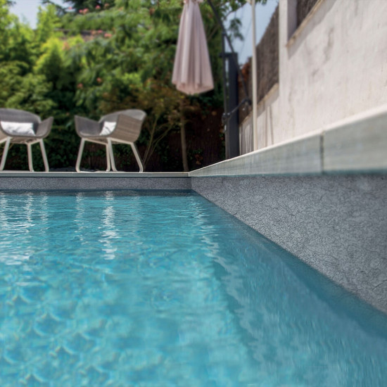 Anti-slip pool membrane 165cm wide dark grey Alkorplan RELIEF  RENOLIT