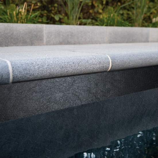 Anti-slip pool membrane 165cm wide black Alkorplan RELIEF  RENOLIT