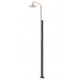 Chrome shower non-solar Anthracite-copper silver ASTRAL POOL