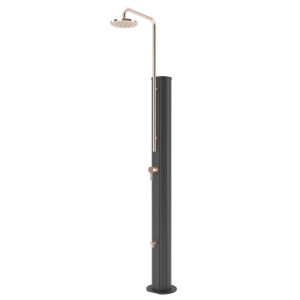 Chrome solar shower 30 L Anthracite-copper silver ASTRAL POOL