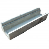 Overflow gutter for swimming pool straight 100 cm