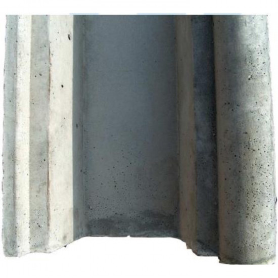 Overflow gutter for swimming pool straight 100 cm