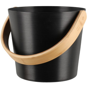 Sauna Bucket ALUMINIUM BLACK RENTO