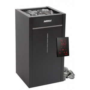 Dual-purpose electric sauna heater HARVIA VIRTA HL70S 6,8 kW with XENIO controller