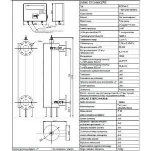 Lampa UV do basenu AP Pool 1 TMA 2