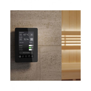 Piec do sauny elektryczny CROWN ELITE 6 Czarny 6,6kW TYLO 2