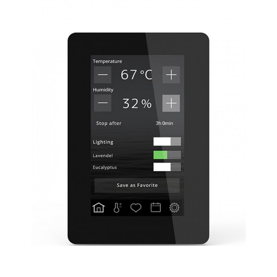 Piec do sauny elektryczny CROWN ELITE 10 Grey 10,5kW TYLO