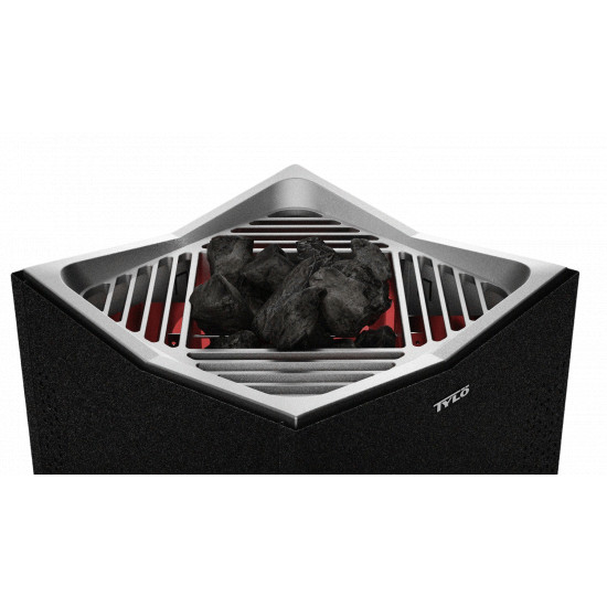 Electric sauna heater CROWN ELITE 6 Black 6,6kW TYLO