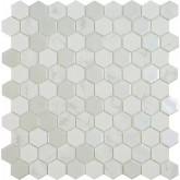 Pool glass mosaic series ANTARCTICA, colour ANTARCTICA SNOW 25x25mm VIDREPUR