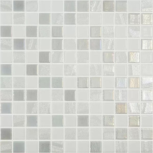 Pool glass mosaic series ANTARCTICA, colour ANTARCTICA POLAR 25x25mm VIDREPUR