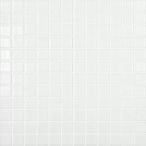 Pool glass mosaic series ANTI-SLIP, colour NIEBLA BLANCO 25x25mm VIDREPUR