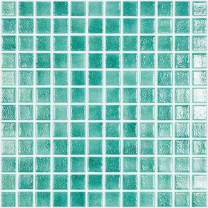 Pool mosaic series ANTI-SLIP, colour NIEBLA VERDE TURQUESA 25x25mm VIDREPUR
