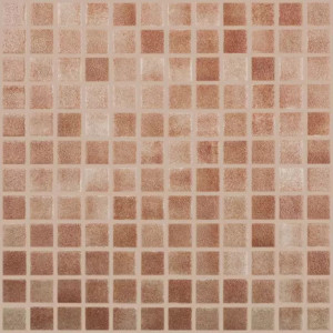 Pool mosaic series ANTI-SLIP, colour NIEBLA MARRON 25x25mm VIDREPUR