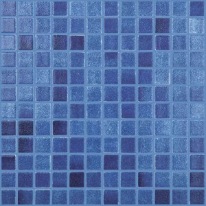 Mozaika basenowa seria ANTI-SLIP 25x25mm, kolor NIEBLA AZUL MARINO VIDREPUR