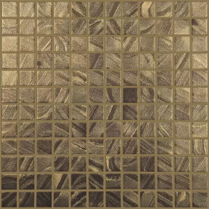 Pool mosaic series ARTS, colour SATIN GOLD 25x25mm VIDREPUR