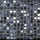 Pool mosaic series AURA, colour BLACK 25x25mm VIDREPUR