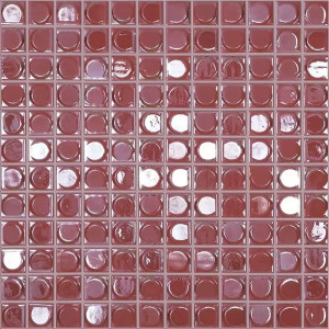 Pool mosaic series AURA, colour SOFT RED 25x25mm VIDREPUR