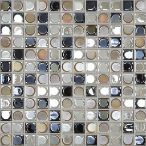 Pool mosaic series AURA, colour CLASSIC BLEND 25x25mm VIDREPUR