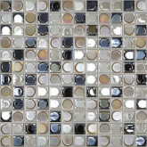 Pool mosaic series AURA, colour CLASSIC BLEND 25x25mm VIDREPUR