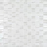 Pool mosaic series BIJOU, colour WHITE 25x12mm VIDREPUR