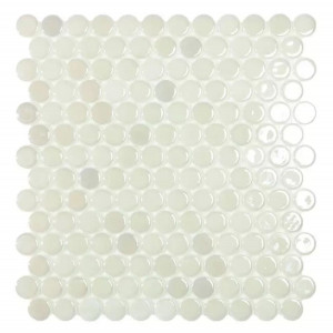 Mozaika basenowa seria CIRCLE 25x25mm, kolor WHITE BR VIDREPUR