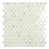 Mozaika basenowa seria CIRCLE 25x25mm, kolor WHITE BR VIDREPUR