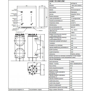 UV lamp for swimming pool AP Pool 12 TMA 2
