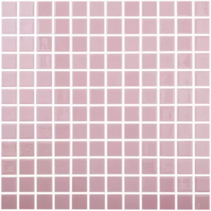 Pool mosaic series SOLID COLORS, colour ROSA 25x25mm VIDREPUR