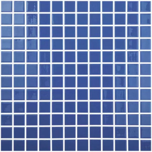 Mozaika basenowa seria SOLID COLORS 25x25mm, kolor AZUL MARINO CLARO VIDREPUR
