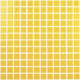 Pool mosaic series SOLID COLORS, colour AMARILLO 25x25mm VIDREPUR