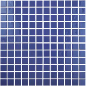 Pool mosaic series SOLID COLORS, colour AZUL MARINO 25x25mm VIDREPUR