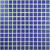 Pool mosaic series SOLID COLORS, colour AZUL MARINO 25x25mm VIDREPUR