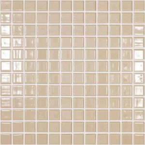 Mozaika basenowa seria SOLID COLORS 25x25mm, kolor LISO HUESO VIDREPUR