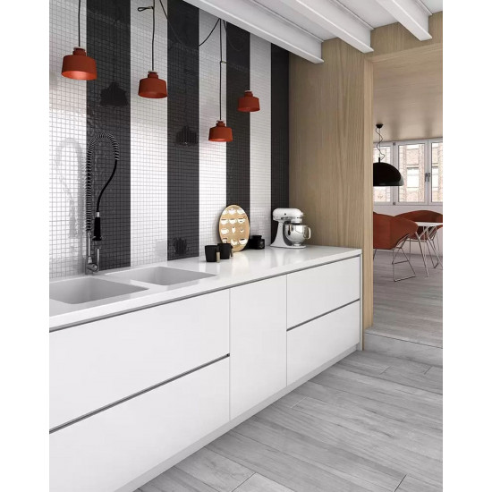 Mozaika basenowa seria SOLID COLORS 25x25mm, kolor NEGRO VIDREPUR