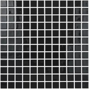Mozaika basenowa seria SOLID COLORS 25x25mm, kolor NEGRO VIDREPUR