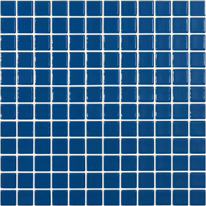 Mozaika basenowa seria SOLID COLORS 25x25mm, kolor AZUL PETROLEO VIDREPUR