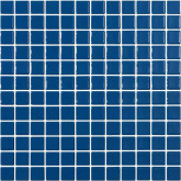 Pool mosaic series SOLID COLORS, colour AZUL PETROLEO 25x25mm VIDREPUR
