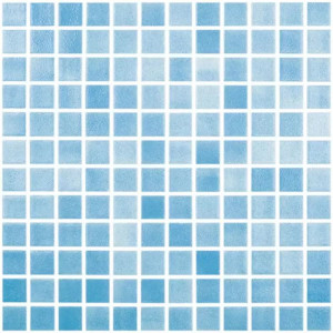 Mozaika basenowa seria FOG COLORS 25x25mm, kolor NIEBLA AZUL TURQUESA VIDREPUR