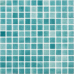 Pool mosaic series FOG COLORS, colour NIEBLA VERDE ESMERALDA 25x25mm VIDREPUR