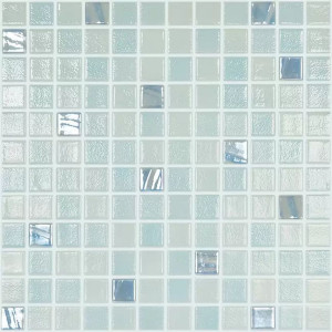 Pool mosaic series COLOR+, colour AGUAMARINA 25x25mm VIDREPUR