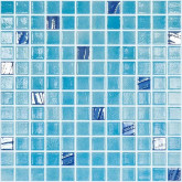 Pool mosaic series COLOR+, colour TURQUESA 25x25mm VIDREPUR