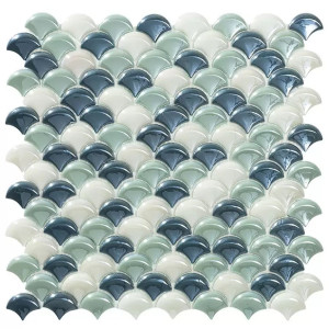 Pool mosaic series DIMENSION, colour CIRCE BLEND 36x29mm VIDREPUR