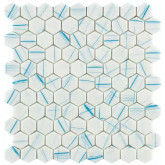 Pool mosaic series EDEN, colour NIAGARA HEX 25x25mm VIDREPUR
